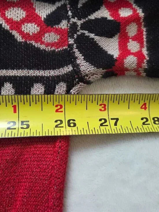 L Farm Rio x Anthropologie navy mixed prints knit cardigan sweater Fish & Hearts - Picture 10 of 11